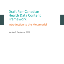 Pan-Canadian Health Data Content Framework — Metamodel Version 2, September 2025 thumbnail icon